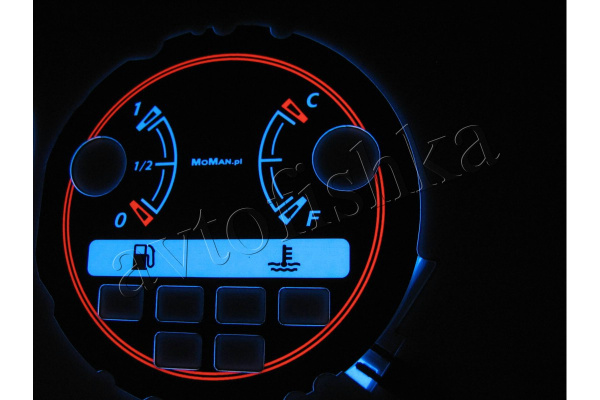 Honda Civic (92-95) светодиодные шкалы (циферблаты) на панель приборов - дизайн 6