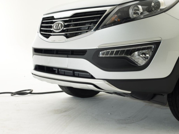 Kia Sportage (10–/14–) Накладка на передний бампер