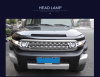 Toyota FJ Cruiser (07-15) фары линзовые в комплекте с решеткой радиатора, дизайн №1
