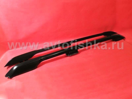 Toyota Land Cruiser Prado 150 (10-) черные продольные рейлинги на крышу, дизайн Оригинал Toyota, комплект 2 шт.