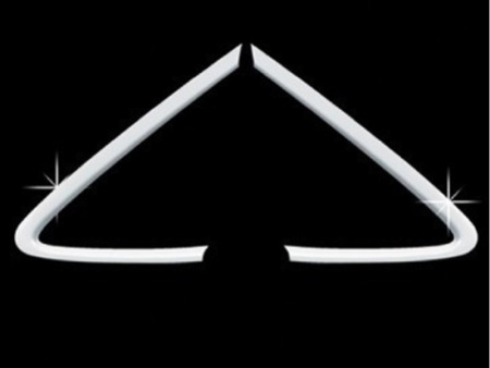 Hyundai Tucson ix35 (2010-) задние угловые хромированные молдинги окон пластиковые, комплект 2 шт.