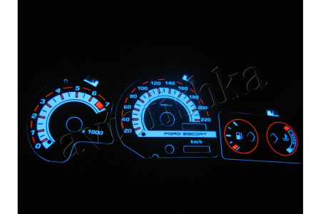 Ford Escort MK5 и MK6 светодиодные шкалы (циферблаты) на панель приборов