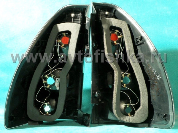 Toyota Land Cruiser Prado 120 (02-) фонари задние серебристые, оригинал, комплект 2 шт.