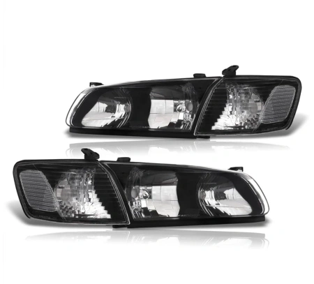 Toyota Camry V20 (00-01) SXV20, MCV20 фары передние черные, комплект 2 шт.