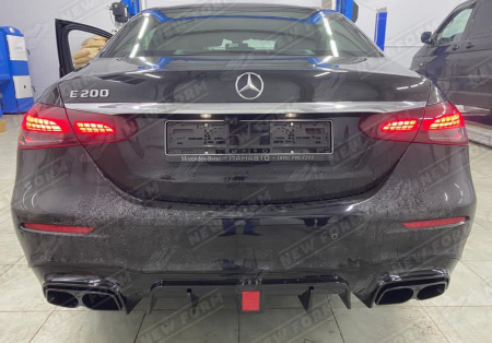 Mercedes-Benz E-Klasse W213 рестайлинг 2020 - н.в. Диффузор заднего бампера с насадками Brabus