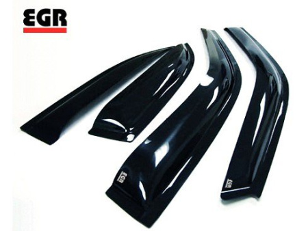 Дефлекторы боковых окон 4 части темные Toyota Camry 50 2011-