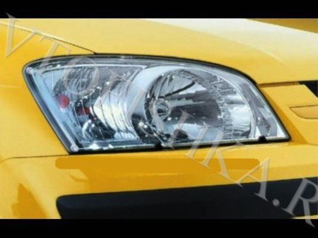 Защита передних фар прозрачная Hyundai Getz 2002-2004