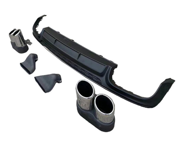 Диффузор S6 с насадками для Audi A6 2019+ S-line