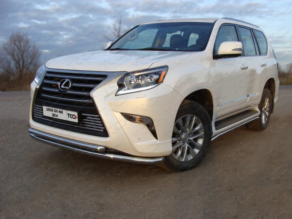 Lexus GX (13–) Защита передняя нижняя (двойная) 60,3/50,8 мм