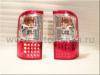Nissan Patrol GR II Y61 (98-04) фонари задние светодиодные красно-хромированные, комплект 2 шт.