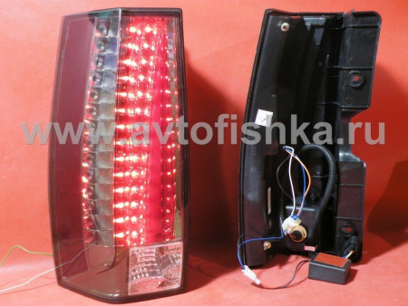 Chevrolet Tahoe, Suburban, GMC Yukon, Denali (07-) фонари задние светодиодные красно-тонированные в стиле Escalade, комплект 2 шт.