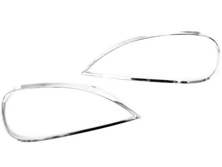 Mercedes-Benz W163 ML (1998-2005) рамки передних фар хромированные, комплект 2 шт.