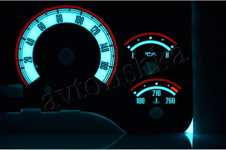 Jeep Wrangler TJ светодиодные шкалы (циферблаты) на панель приборов