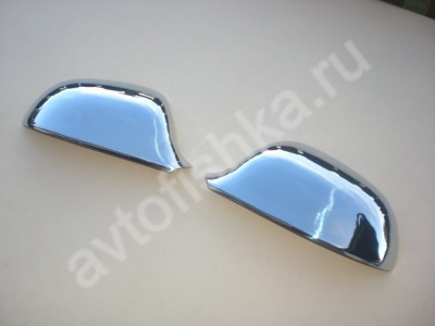 Audi A4 (12.2007 - 2011) накладки на зеркала из нержавеющей стали, 2 шт.
