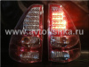 Toyota Land Cruiser Prado 120 (02-) фонари задние светодиодные вишневые с хромом, комплект 2 шт.