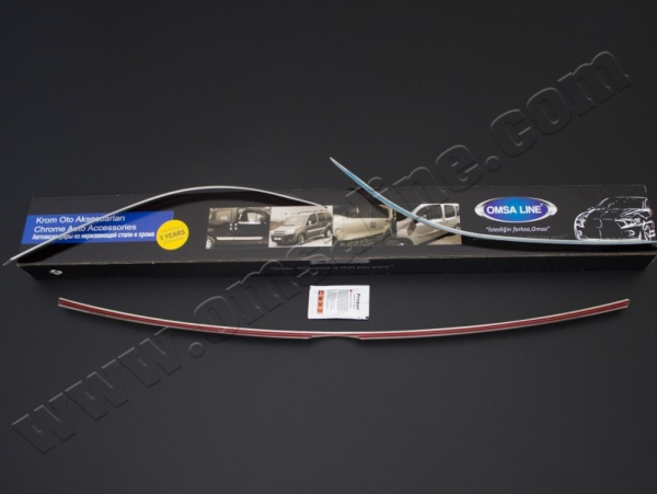 Volkswagen Passat (14–) Верхняя накладка на передние фонари (реснички), нерж., 3 части (седан3C)