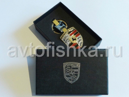 Брелок для ключей Porsche золотистый