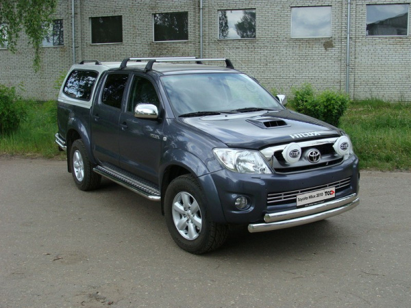 Toyota Hilux (09–) Защита передняя нижняя 75/75 мм