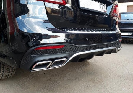 Mercedes-Benz GLE-Klasse W166 2015 - 2018 Диффузор заднего бампера 6.3 AMG