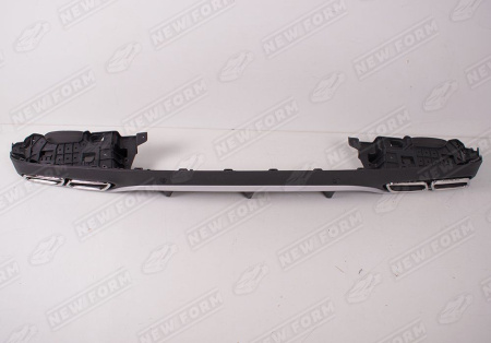 Mercedes-Benz C-Klasse W205 Coupe 2014 - 2018 Диффузор с насадками хром 6.3 AMG