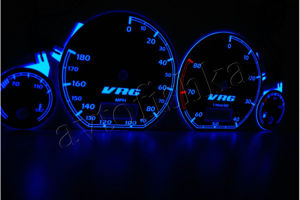 Volkswagen Golf MK3 светодиодные шкалы (циферблаты) на панель приборов