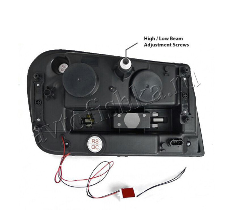 Chevrolet Trailblazer (01-09) фары передние хромированные, с DRL подсветкой, комплект 2 шт.