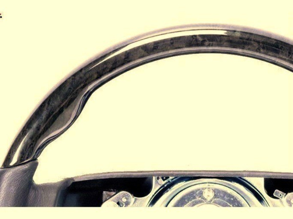 Mercedes W140, W210, W202 (95-99) руль классический, черная кожа - черное дерево