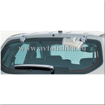 Hyundai Tucson (04-) комплект хромированных накладок на петли заднего стекла и поводок стеклоочистителя.