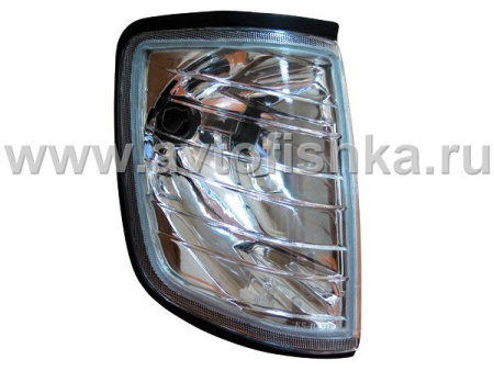 Mercedes W124 (84-95) поворотники угловые хромированные, комплект 2 шт.