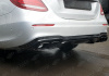 Mercedes-Benz C-Klasse W205 2014 - 2018 Диффузор заднего бампера 6.3S AMG с черными насадками