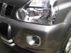Nissan X-Trail T31 (2007-2010) хромированные накладки на противотуманные фары переднего бампера, комплект 2 шт.
