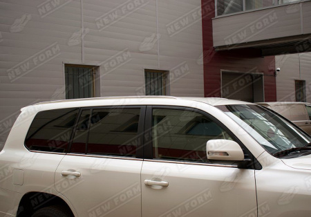 Toyota Land Cruiser LC 200 (2 рестайлинг) 2015 - н.в. Рейлинги стиль Lexus серебристые