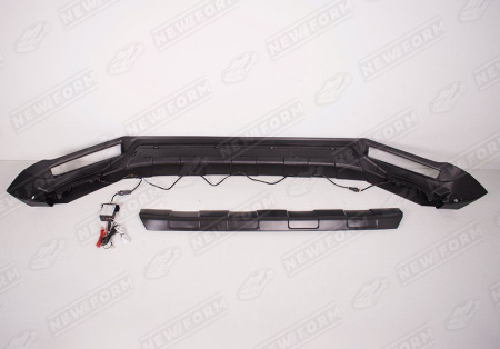 Mercedes-Benz G-Klasse W464 2018 - н.в. Юбка переднего бампера Brabus с ходовыми огнями