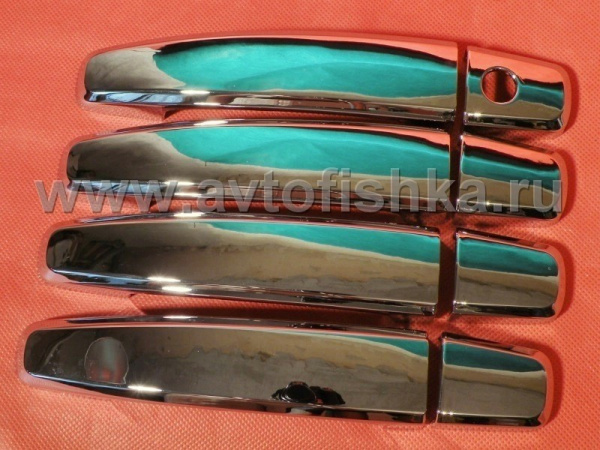 Chevrolet Captiva (06-) накладки хромированные на ручки дверей внешние, комплект 4 шт.