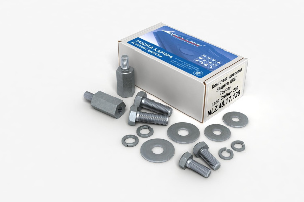 Комплект ЗКПП и крепеж TOYOTA Land Cruiser 200 (2008-2009) (3мм) 4,7 бензин/4,5 дизель АКПП