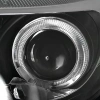 Ford Focus 3 (11-13) тюнинговые фары линзовые с DRL диодной подсветкой черные, 2 шт.