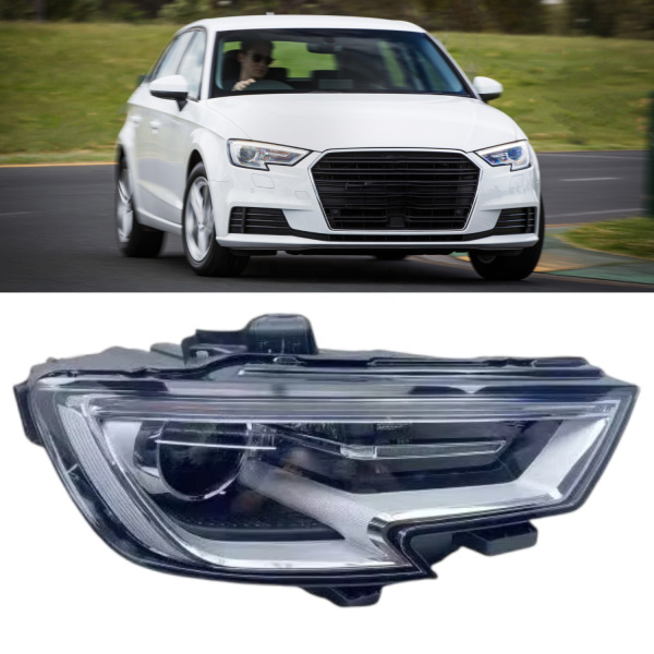 Передние ксеноновые фары для Audi A3 8V (2017–2019), OEM 8V0941005F/8V0941006F — общий вид