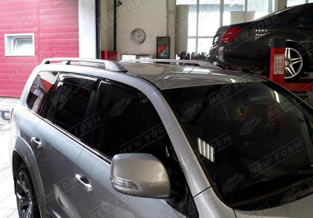 Toyota Land Cruiser LC 200 (2 рестайлинг) 2015 - н.в. Рейлинги серебристые