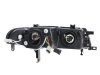 Honda Prelude (92-96) фары передние линзовые черные, комплект 2 шт.