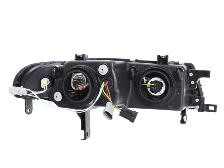 Honda Prelude (92-96) фары передние линзовые черные, комплект 2 шт.