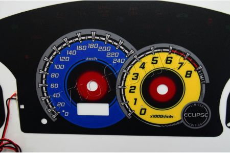 Mitsubishi Eclipse 3G светодиодные шкалы (циферблаты) на панель приборов