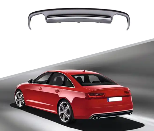 Диффузор S6 для Audi A6 2016-2019 штатная версия