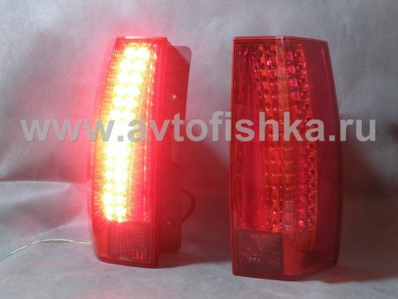 Chevrolet Tahoe, Suburban, GMC Yukon, Denali (07-) фонари задние светодиодные красно-тонированные в стиле Escalade, комплект 2 шт.