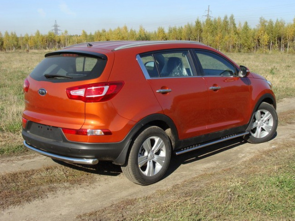 Kia Sportage (10–) Защита задняя (центральная) 60,3 мм