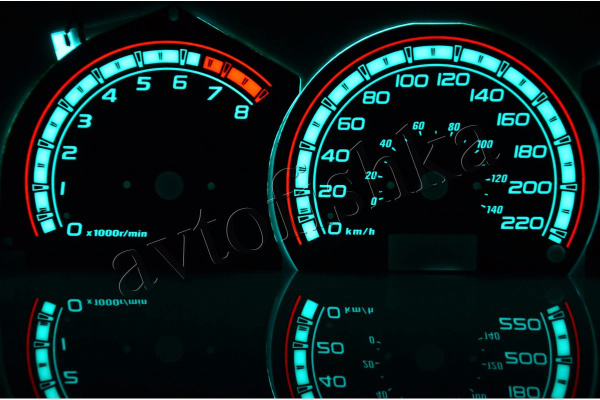 Suzuki Vitara 1998 – 2005 светодиодные шкалы (циферблаты) на панель приборов