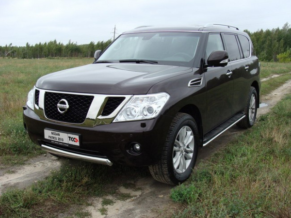 Nissan Patrol (10–) Защита порогов 42,4 мм