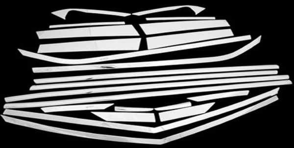 Hyundai Creta (15–) Молдинги на стёкла (окантовка) + накладки на стойки дверей, нерж.