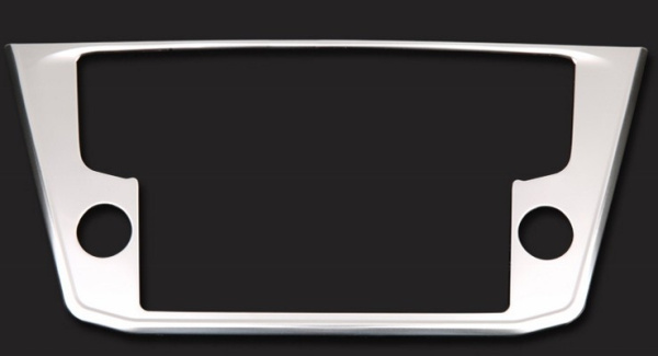 Volkswagen Tiguan (17–) Накладка на рамку экрана аудиосистемы, нерж. сталь, 1 часть