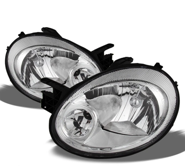 Dodge Neon (03-05) фары передние линзовые хромированные, комплект 2 шт.