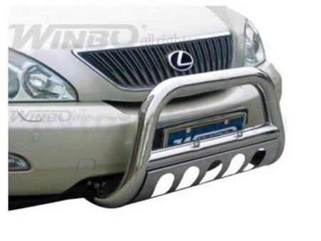 Lexus RX300 (97-03), RX330, RX350 (03-09) защита переднего бампера, труба 76 мм из нержавеющей стали
